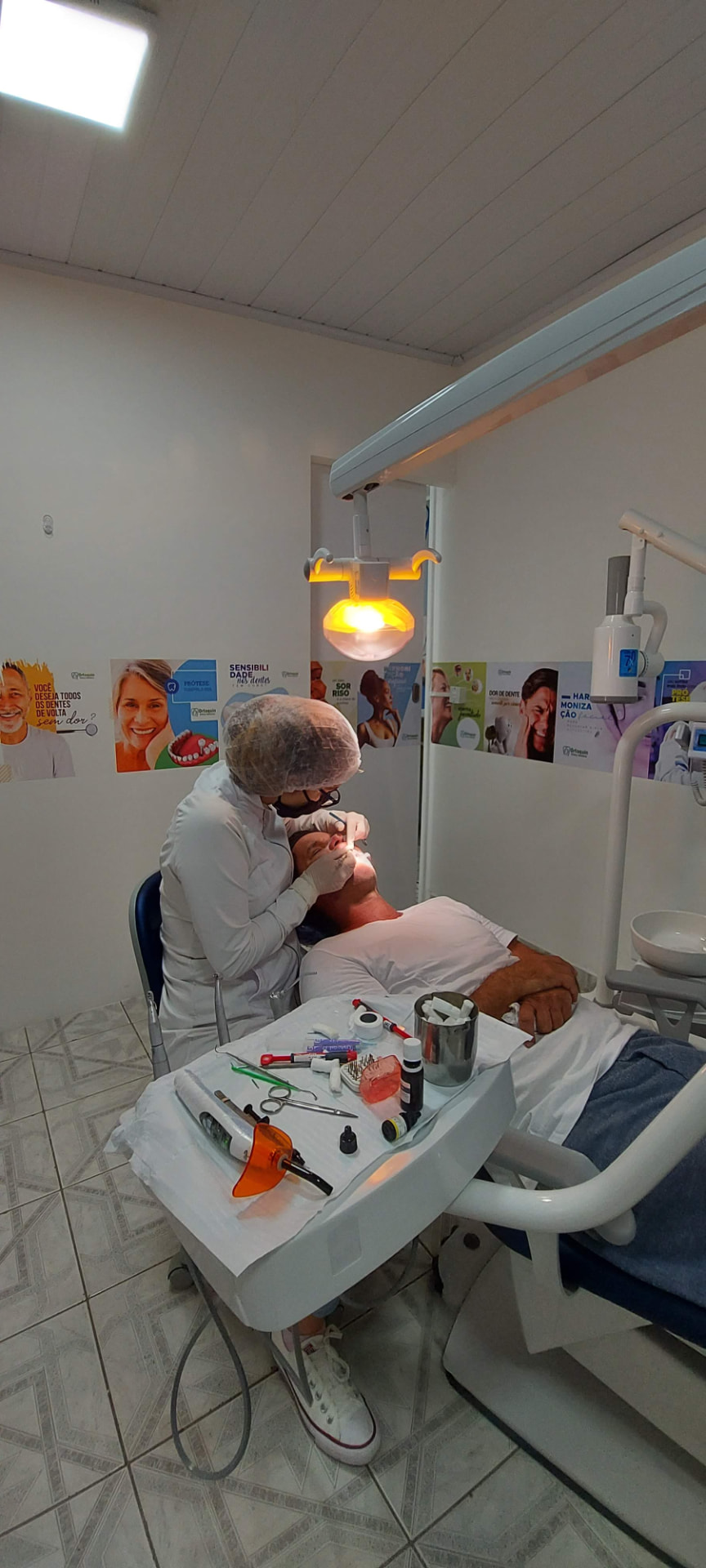 Sala de atendimento do consultório Ortoquin